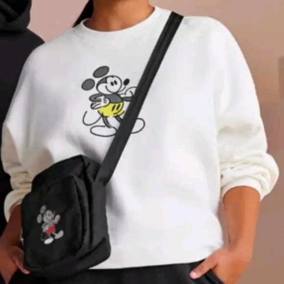 Mickey Mouse Genuine Mousewear Pullover Sweatshirt for Women Casual White Sz XL - Picture 3 of 16